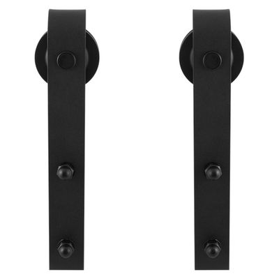 Schuifdeurhanger set Lanka zwart t.b.v. extra
