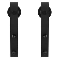 Schuifdeurhanger set Lanka zwart t.b.v. extra