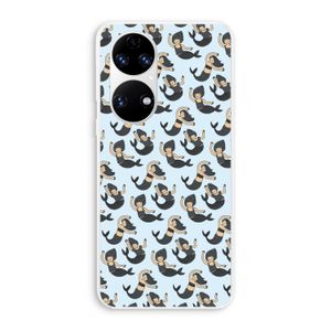 Zeemeermin: Huawei P50 Transparant Hoesje