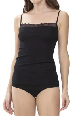 Dames wollen hemd spaghetti bandjes - Exquisite