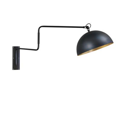 Masterlight Zwarte wandleeslampIndustria Gold - 3198-30-08
