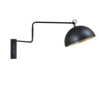 Masterlight Zwarte wandleeslampIndustria Gold - 3198-30-08