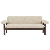 Audo Copenhagen Brasilia 2-zits bank donker eiken Sheepskin Nature