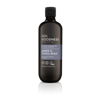 Goodness men showergel amber & tonka bean 500 Milliliter