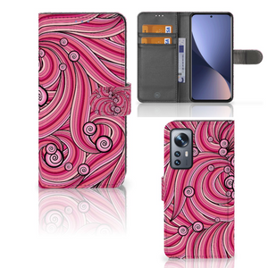 Xiaomi 12 | 12X Hoesje Swirl Pink