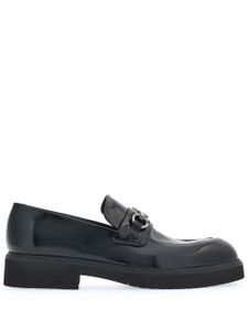 Ferragamo mocassins Gancini en cuir - Noir