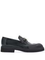 Ferragamo mocassins Gancini en cuir - Noir - thumbnail