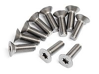 Titanium flat head screw m5x16mm (10pcs) - thumbnail
