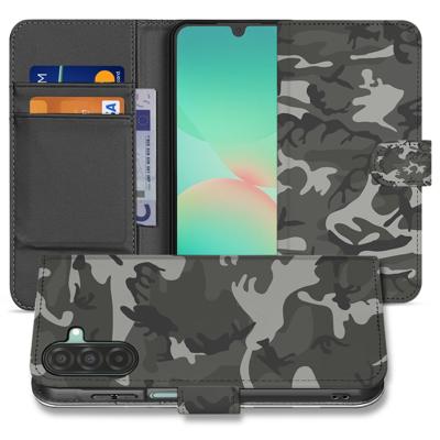 Samsung Galaxy A17 Portemonnee Hoesje Army Light Camouflage TPU | Portemonnee hoesje Samsung Galaxy A17 Portemonnee Hoesje Army Light Camouflage TPU | Portemonnee hoesje