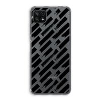 Zwarte vegen: Samsung Galaxy A22 5G Transparant Hoesje