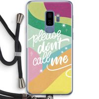 Don't call: Samsung Galaxy S9 Plus Transparant Hoesje met koord