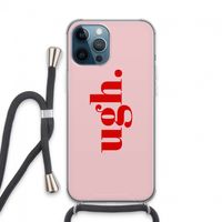 Ugh: iPhone 13 Pro Max Transparant Hoesje met koord