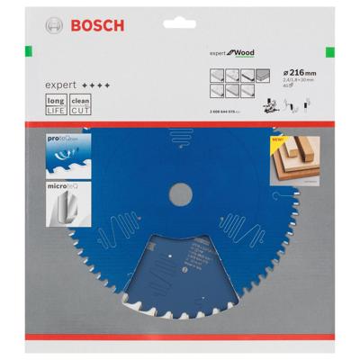 Bosch Professional Cirkelzaagblad voor Hout | Expert for Wood | Ø 216mm Asgat 30mm 40T - 2608644079