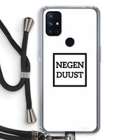 Negenduust vierkant: OnePlus Nord N10 5G Transparant Hoesje met koord