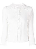 ISABEL MARANT blouse Georgia à volants - Blanc