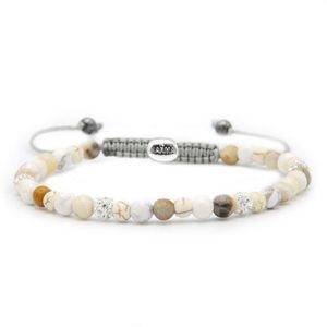 Karma Armband Spiral Vanilla Ice Cream White Crystal