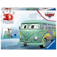 Ravensburger 3D-puzzel Disney Cars Volkswagen T1 bus - 162 stukjes - thumbnail