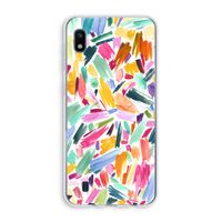 Watercolor Brushstrokes: Samsung Galaxy A10 Transparant Hoesje