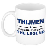 Thijmen The man, The myth the legend cadeau koffie mok / thee beker 300 ml - thumbnail