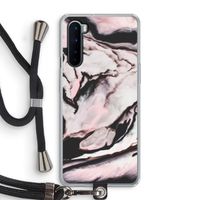 Roze stroom: OnePlus Nord Transparant Hoesje met koord