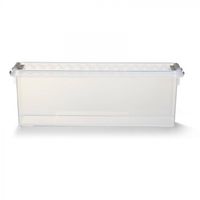 Sunware Q-Line opbergbox - 1,3 L - transparant/lichtgrijs - thumbnail