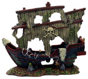 Superfish Scheepswrak L Decoratie - Niet-Giftige Hars, 70x56cm, Voor Aquarium Avontuur