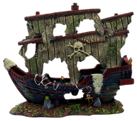 Superfish Scheepswrak L Decoratie - Niet-Giftige Hars, 70x56cm, Voor Aquarium Avontuur