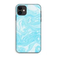 Waterverf blauw: iPhone 11 Tough Case