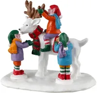 Lemax reindeer snowman kerstdorp tafereel Santa&apos;s Wonderland 2023
