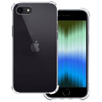 Basey iPhone SE 2022 Hoesje Siliconen Shock Proof Hoes Case Cover - Transparant - thumbnail