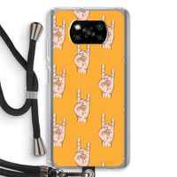 Rock: Xiaomi Poco X3 NFC Transparant Hoesje met koord