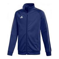 Sportjack voor kinderen Adidas CORE18 PES JKTY CV3577 Navy Polyester (10 Jaar) Maat 10 Jaar