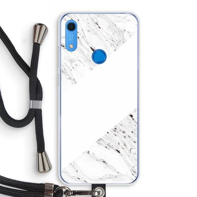 Biggest stripe: Huawei Y6s Transparant Hoesje met koord