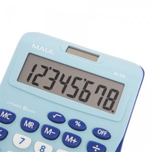 MAUL MJ 550 calculator Pocket Rekenmachine met display Blauw