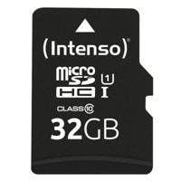 Micro SD geheugenkaart met adapter INTENSO 3423480 32 GB