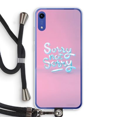 Sorry not sorry: Honor Play 8A Transparant Hoesje met koord