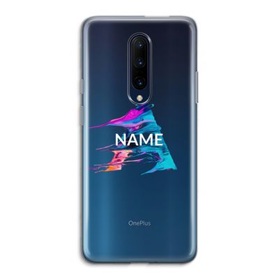 Abstract Spectrum: OnePlus 7 Pro Transparant Hoesje