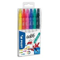 Viltstift PILOT friXion Colors medium assorti etui à 6 stuks