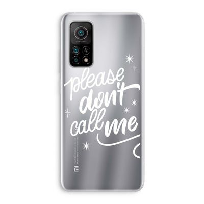 Don't call: Xiaomi Mi 10T 5G Transparant Hoesje