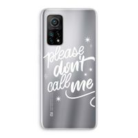Don't call: Xiaomi Mi 10T 5G Transparant Hoesje