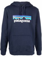 Patagonia hoodie à logo imprimé - Bleu - thumbnail