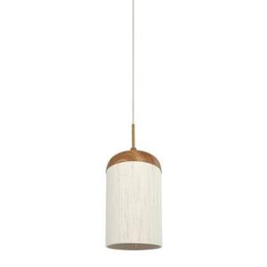 Light&living Hanglamp Ø27,5x52 cm DANIA hout print naturel+touw crème