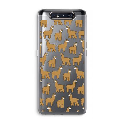 Alpacas: Samsung Galaxy A80 Transparant Hoesje