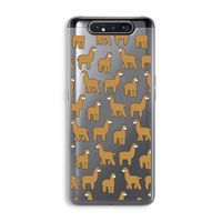 Alpacas: Samsung Galaxy A80 Transparant Hoesje