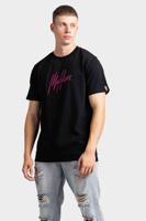 Malelions Essentials T-Shirt Heren Zwart/Paars - Maat XS - Kleur: Zwart | Soccerfanshop - thumbnail