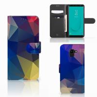 Samsung Galaxy J6 2018 | Book Case | Polygon Dark Samsung Galaxy J6 2018 | Book Case | Polygon Dark