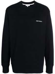 Norse Projects sweat à logo imprimé - Bleu