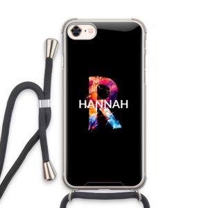 Abstract Spectrum: iPhone 7 Transparant Hoesje met koord