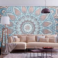 Fotobehang - Oriëntaalse Cirkel , Mandala, premium print vliesbehang - thumbnail