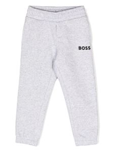 BOSS Kidswear pantalon de jogging à logo brodé - Gris